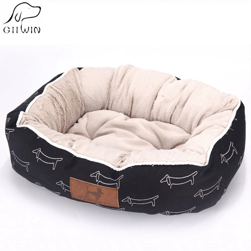 

Pet Bed Sofas High Quality Canvas Soft Breathanle PP Cotton Beds For Small Large Dogs Cats Pet Kennel Mechanical Wash Bed PY0103