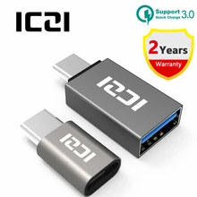 ICZI 1 Pcs USB C to Micro USB Female Adapter + 1 Pcs USB C to USB 3.0 Adapter for Samsung Galaxy S8/S8 Plus,Nintendo Switch