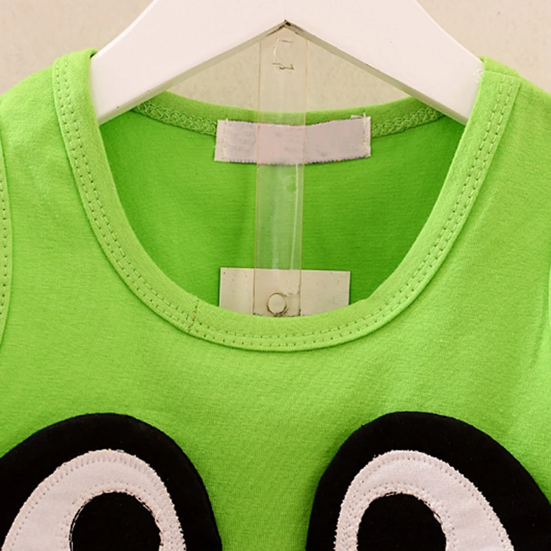 Повседневный жилет без рукавов с рисунком + шорты в полоску детский хлопковый