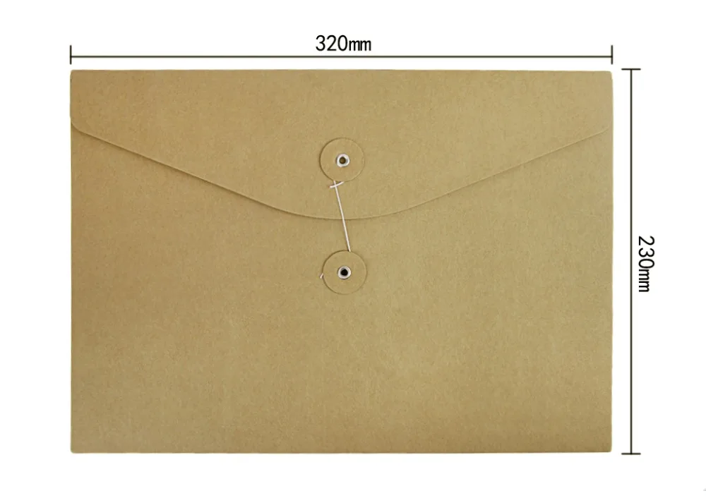 10pcs kraft paper file folder a4 document bill resume storage