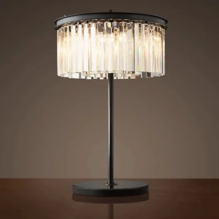 Новое поступление 2016 прозрасветильник и черно-серые Настольные светильники со