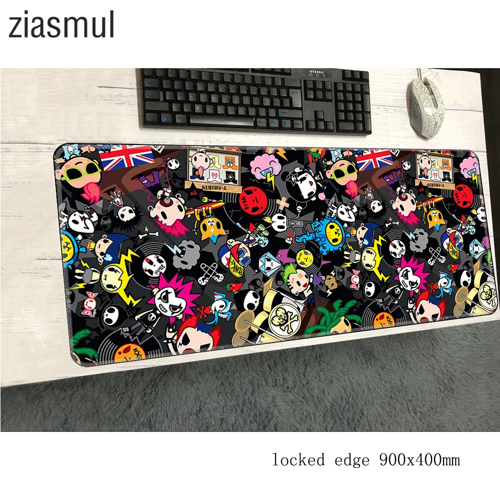 Tokidoki радужные коврики для мыши подарки 90x40 см Коврик notbook компьютерный коврик