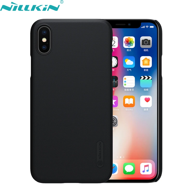 

For iPhone X Case 5.8'' for iPhone 10 iPhone10 Cover NILLKIN Hard PC Shell Frosted Back Cover Phone Cases & Screen Protector