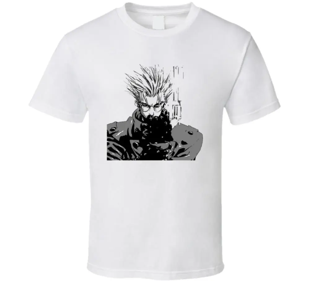Vash The Stampede Trigun Аниме Манга японский вентилятор Футболка | Мужская одежда