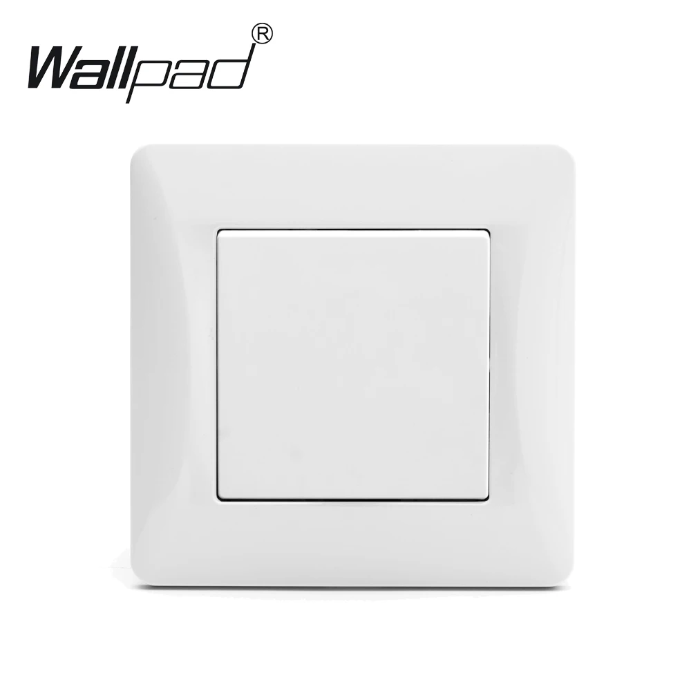 1 Gang 2 позиционный переключатель Wallpad 110 250V Белое элегантное Пластик ЕС