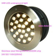 DHL! Высокая мощность из нержавеющей стали 24 Вт светодиодные утопленный подводный светодиодный свет, светодиодный светильник для бассейна, IP68, DS-11S-10-24W, 24VDC