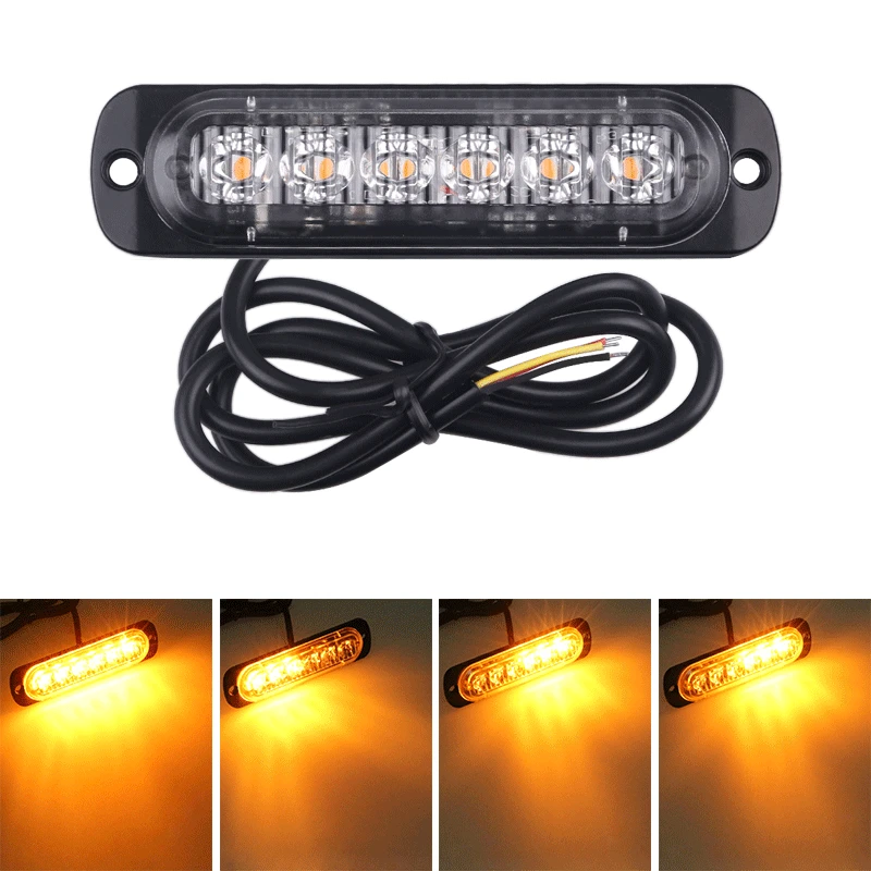 Truck Signal Light Warning Light 6 LED Car SUV Motorcycle Truck Strobe