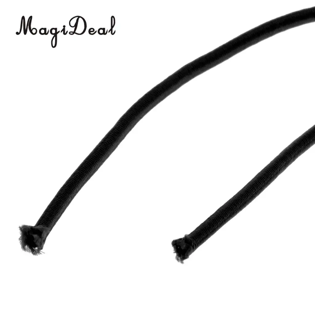 MagiDeal 2mm Elastic Bungee Rope Shock Cord Band Tie Down Stretch for Marine Kayak Boat Trailer - Various Colors & Sizes