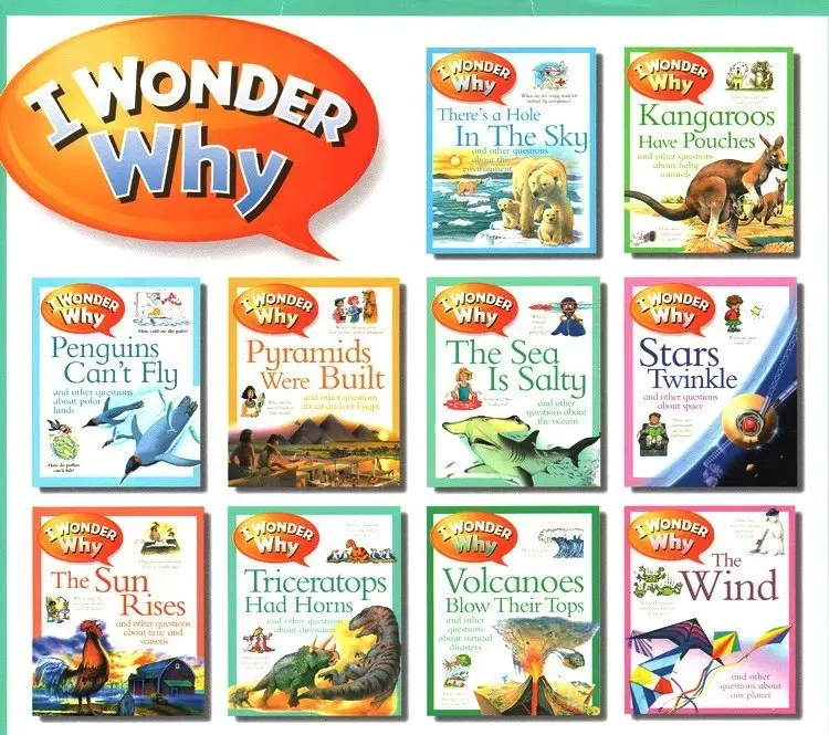 

not cloth book Original english books I WONDER WHY 10pcs per lot
