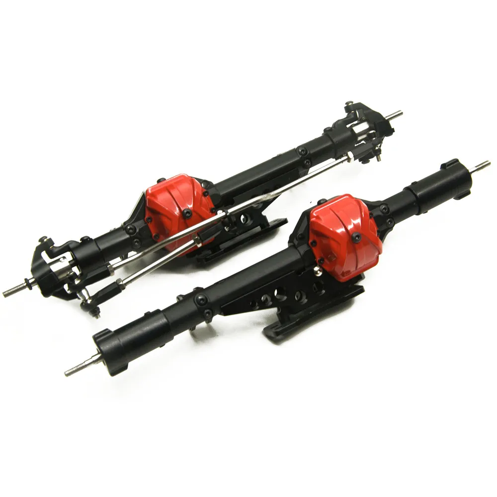 

Silver/Black Red 1/10 Axial Wraith Axle Alloy Aluminum Front Rear Axle RC Rock Assembled Wraith Axles Metal Front RearAxles
