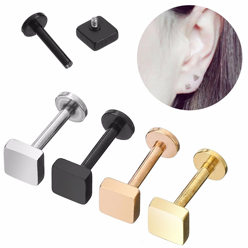 Внутренний спиральный хрящ Tragus Labret 1 шт. серьги штанга из нержавеющей стали