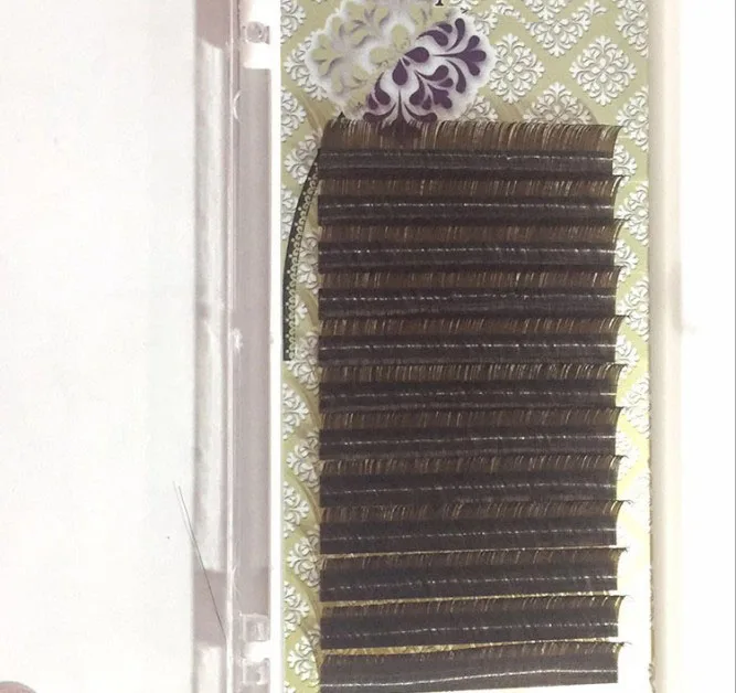 

HBZGTLAD C D curl 0.1mm 8-13mm false lashes brown color eyelash individual colored lashes Faux volume eyelash extensions