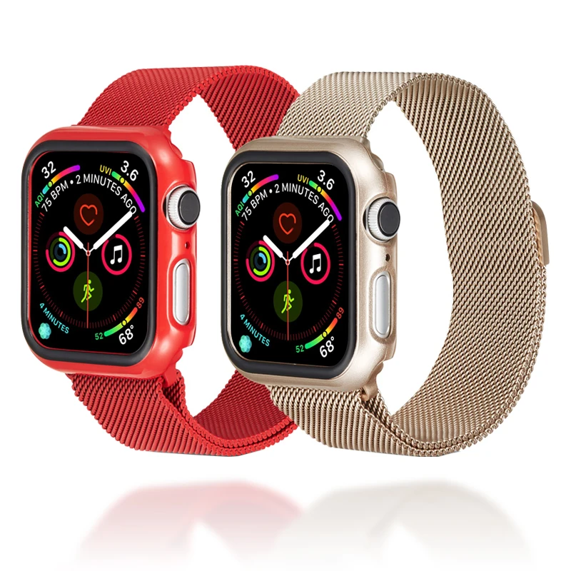 Чехол для часов из поликарбоната чехол Apple Watch 44/40 мм бампер защита от падения