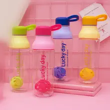 Бутылка воды Фрукты Заварки сок шейкер спортивные бутылки и лимонного сока, велосипедная бутылка для чая для туристического похода переносной стакан 600 мл, 5*5 см* 23 см