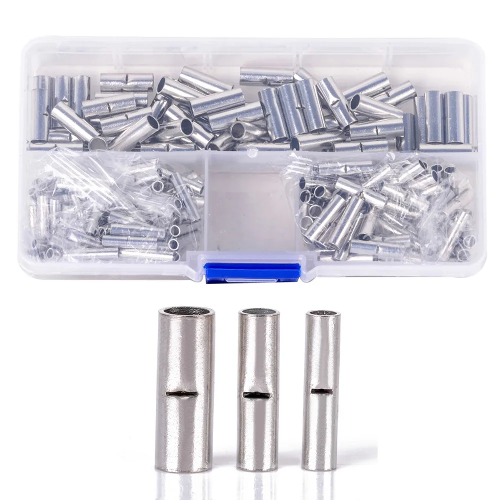 Buy 200pcs Copper Butt Splice Connectors Cable Wire