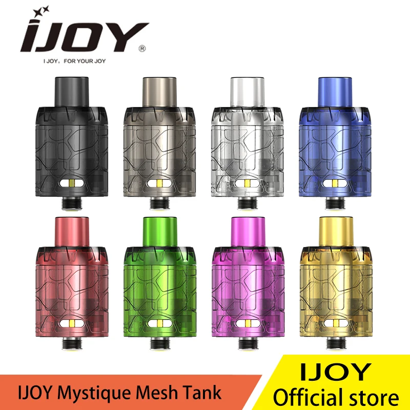 

3pcs/pack IJOY Mystique Mesh Tank 3.0ml capacity 24mm Diameter 0.15ohm Mesh Coil 510 Thread Vape Vaporizer vs preco tank