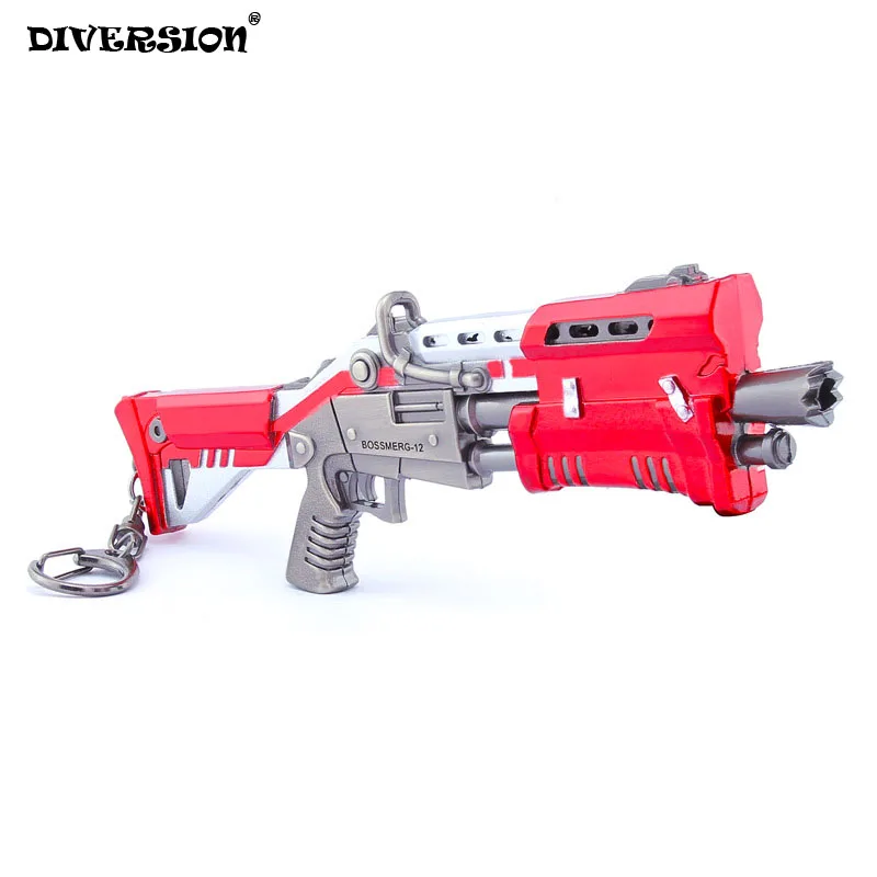 

Fortress Night Figure Tactical Shotgun Spray Model Keychain Alloy Weapon Collection Decoration Gift Kids Toy from Fortress Night