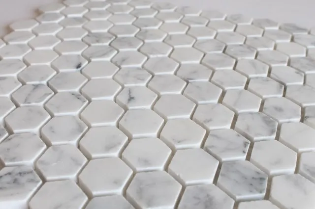 Compare Prices On Marble Tiles White Online Ping Low Polished Hexagon Carrara White Marble Mosaic Tile For Kitchen Backsplash Sticker Bathroom Wall Floor Free