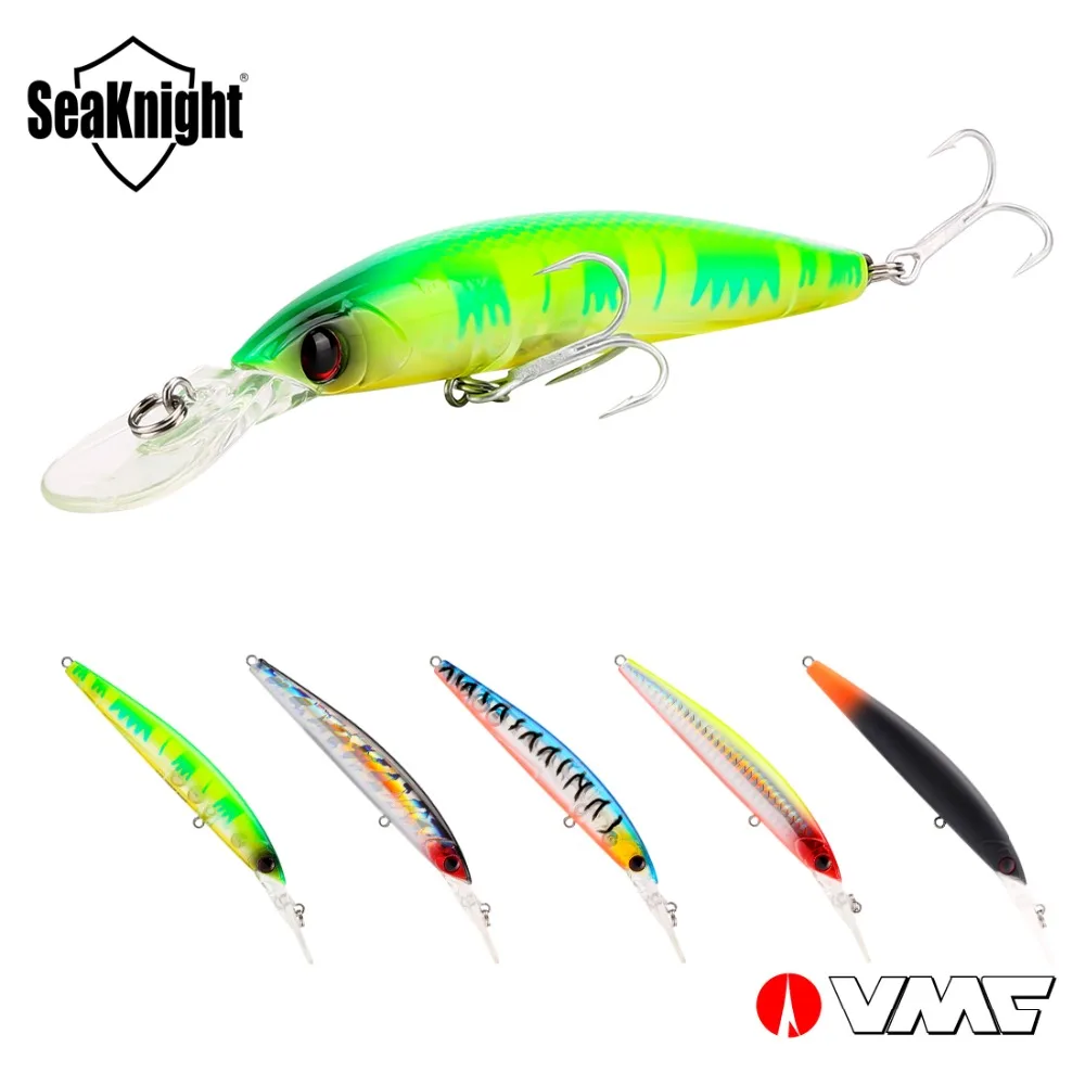SeaKnight Minnow SK045 рыболовная приманка 16 3 г 110 мм 0 2 5 м плавающая цветов с крючком VMC