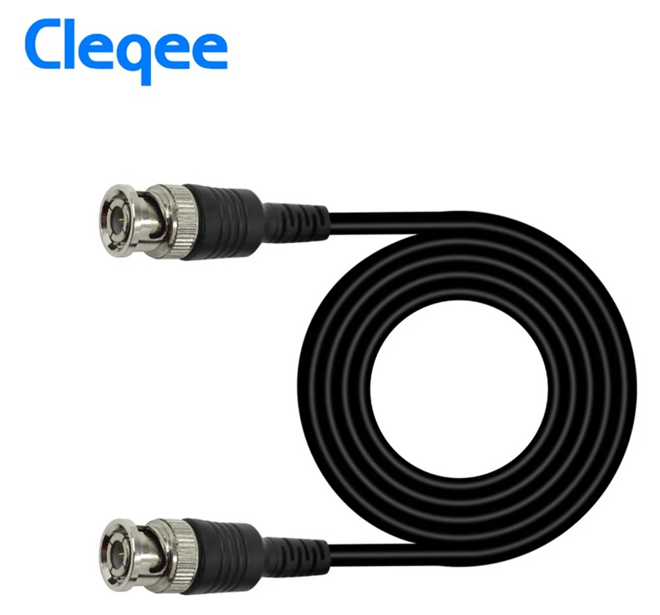 

2018 Cleqee P1013 BNC Q9 Male Plug To BNC Q9 Male Plug Oscilloscope Test Probe Cable Lead 100CM BNC-BNC