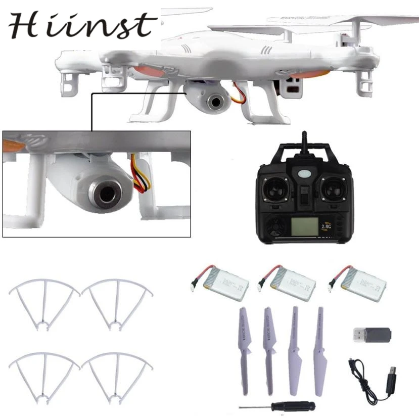 

HIINST X5C-1 2.4GHz 4CH four-axis aircraft 6 Axis RC Quadcopter Drone RTF With HD Camera + 2PC Battery 12 P30Q30 AUG15P