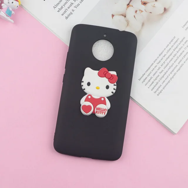 Lovely Hello Kitty Cat Case for Motorola Moto G5s Plus Soft Cute