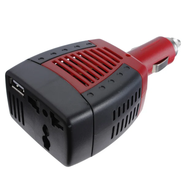 SUVPR DC AC 75W Car Power Inverter Laptop Adapter For Cellphone GPS USB