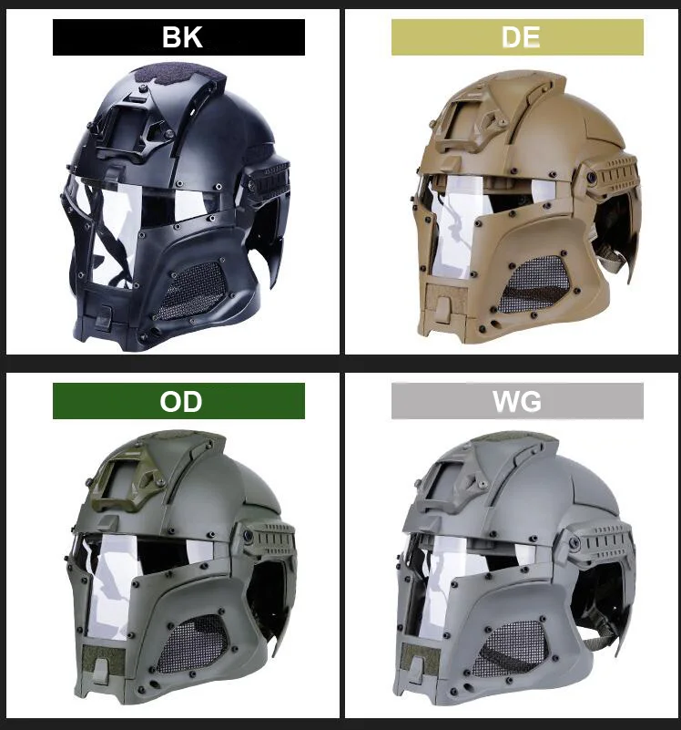 Быстрый Шлем вариант Galac-Tac стиль современный солдат тактический страйкбол шлем ж/маска и кожух(TBH051194