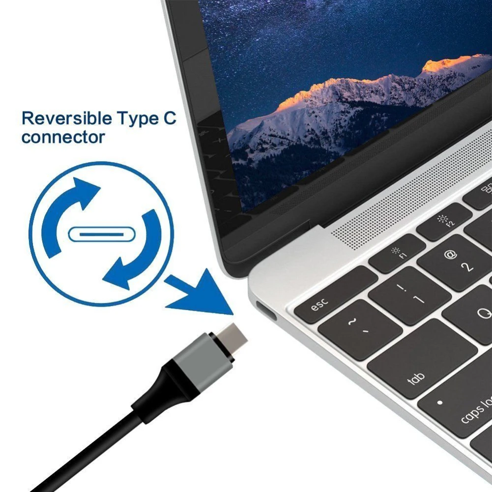 USB 3,1 type C к HDMI 4 K/1080 P Кабель-адаптер 2 м type C к HDMI кабель для MacBook samsung Galaxy S9/S8/Note 9 huawei USB-C HDMI