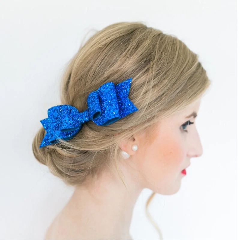 Women Girl Sequins Big Bowknot Barrette Hairpin Hair Clips Hair Bow Chic Stylish Women Girl Sequins Big Bowknot Barrette Hairpin Hair Clips Hair Bow Chic Stylish