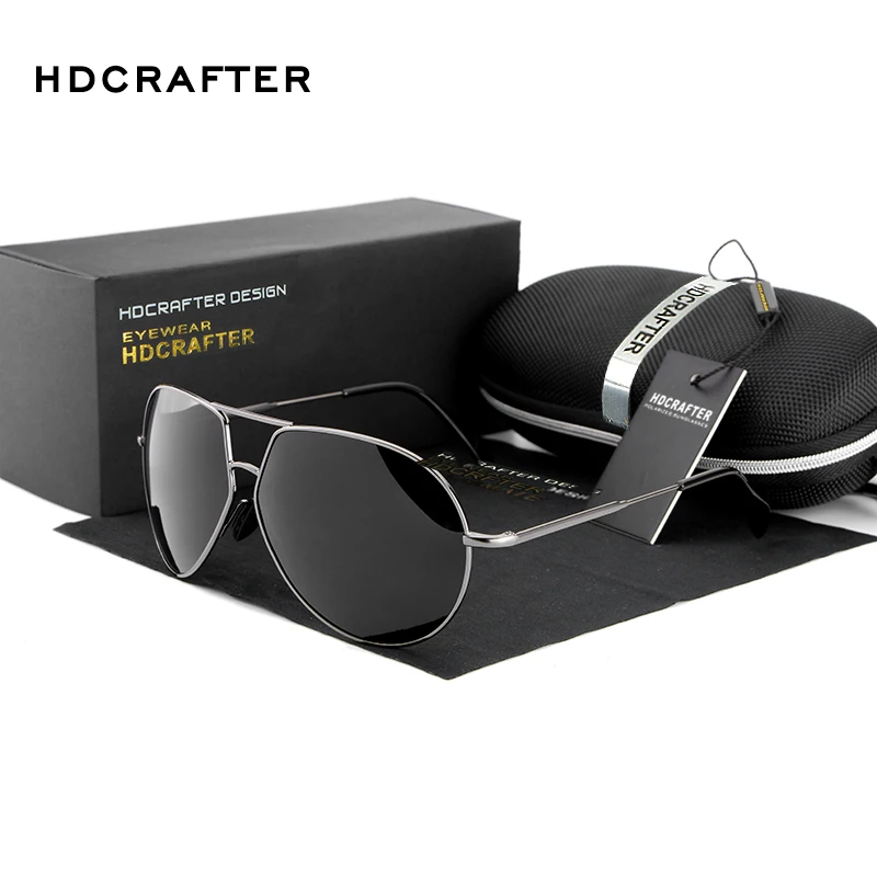 HDCRAFTER брендовые солнцезащитные очки мужские Поляризованные новые дизайнерские