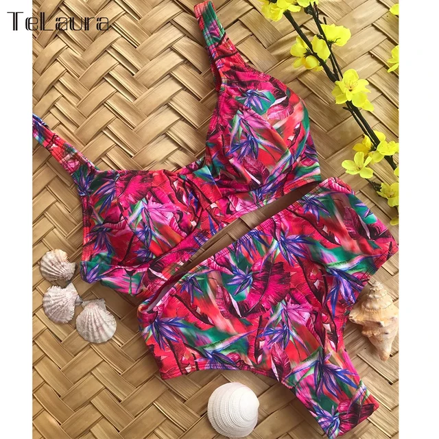 {Excellent|Wonderfull|Very Good|Very Recommended} 2019 Sexy High Waist Bikini Swimwear Women Swimsuit Push Up Bikinis Women Biquini Print Bathing Suit Bandage Swim Suit Female Limited Price