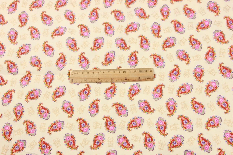 half meter cotton plain pulp fabric gilt flower pure cotton handmade DIY patchwork bag cloth B47