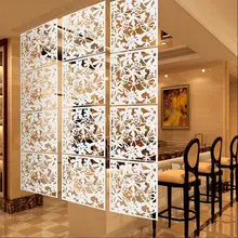

4x Bird Flower Hanging Screen Partition Divider Home Room Wall White