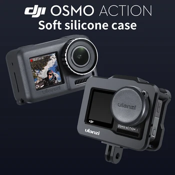 

Ulanzi OA-3 Dji Osmo Action Camera Protective Case Camera Lens Protective Cap Silicone Case Kit for Osmo Action