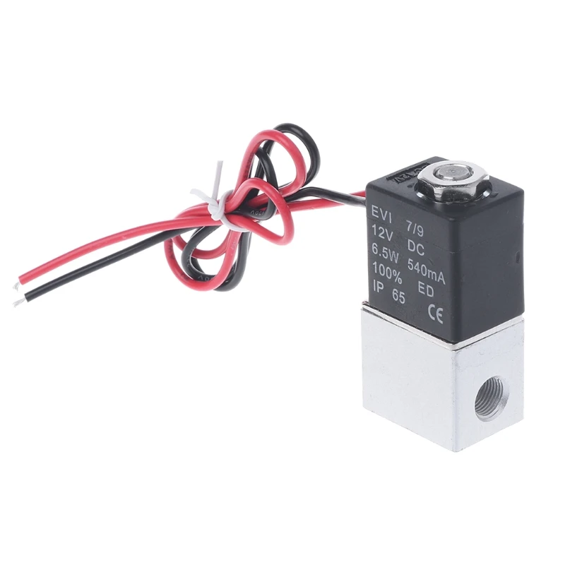 

Normally Closed Solenoid Valve 12V DC 1/8" w/Wire For Water Air Gas Mar28