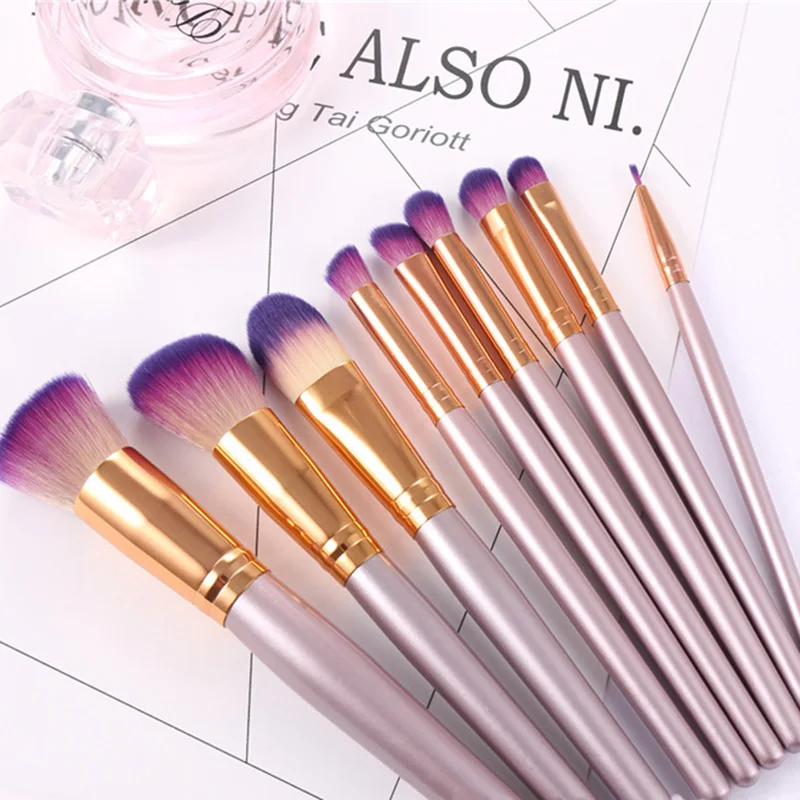

Fashion Unicorn Makeup Brushes Set Wood Handle Foundation Brush Face Powder Eyeliner Blending Cosmetic Beauty Tool Kit