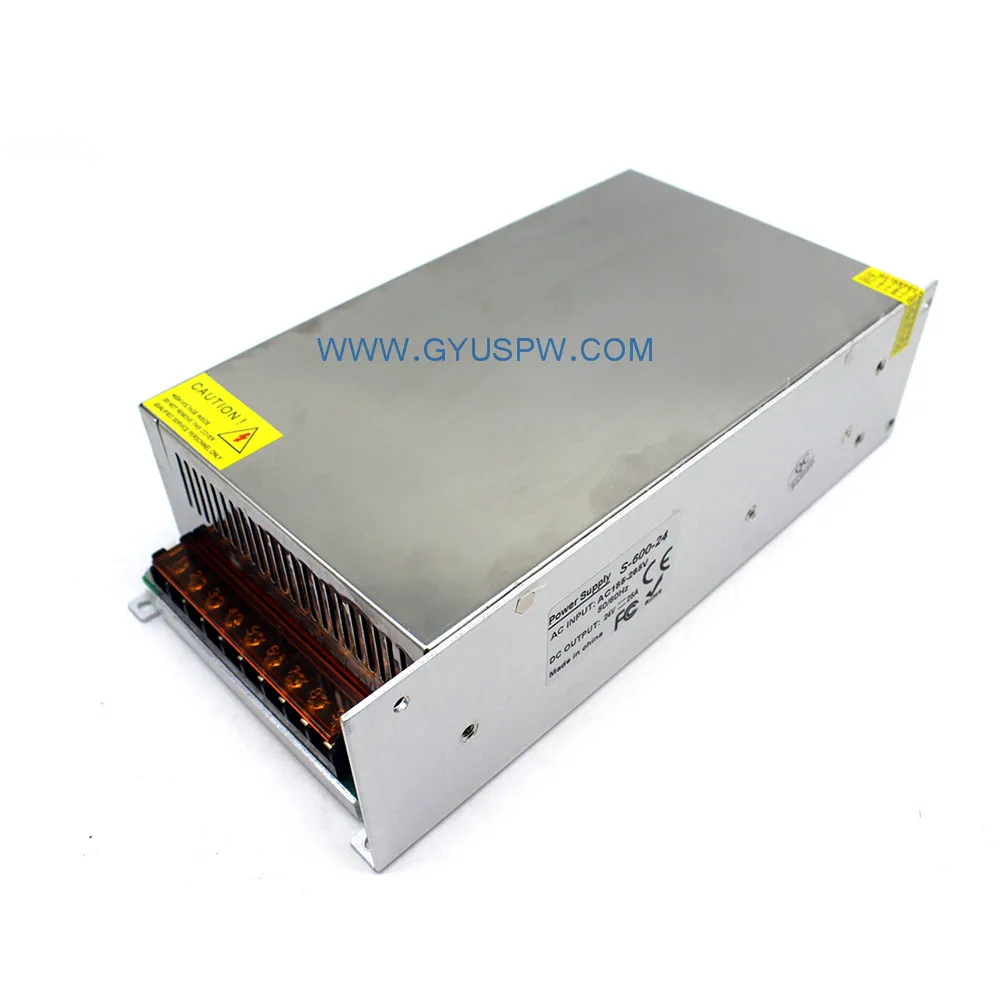 CNC 600W импульсный источник питания 25A DC24V Источник адаптер с регулируемой мощностью входное напряжение AC110V/220 V для гравера машина инструмент