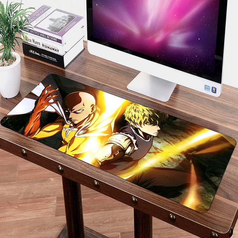 

70x30cm Grande Mouse Pad Japanese Anime ONE PUNCH-MAN XL Large mousepad Gaming gamer Professional mouse mat Saitama Genos