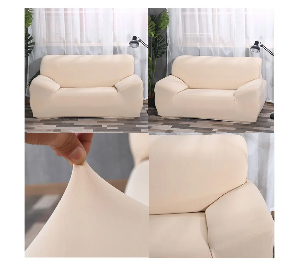 Сплошной цвет L чехол для дивана универсальный эластичный стрейч чехол для угловой секционный полиэстер мебель кресло диване чехол