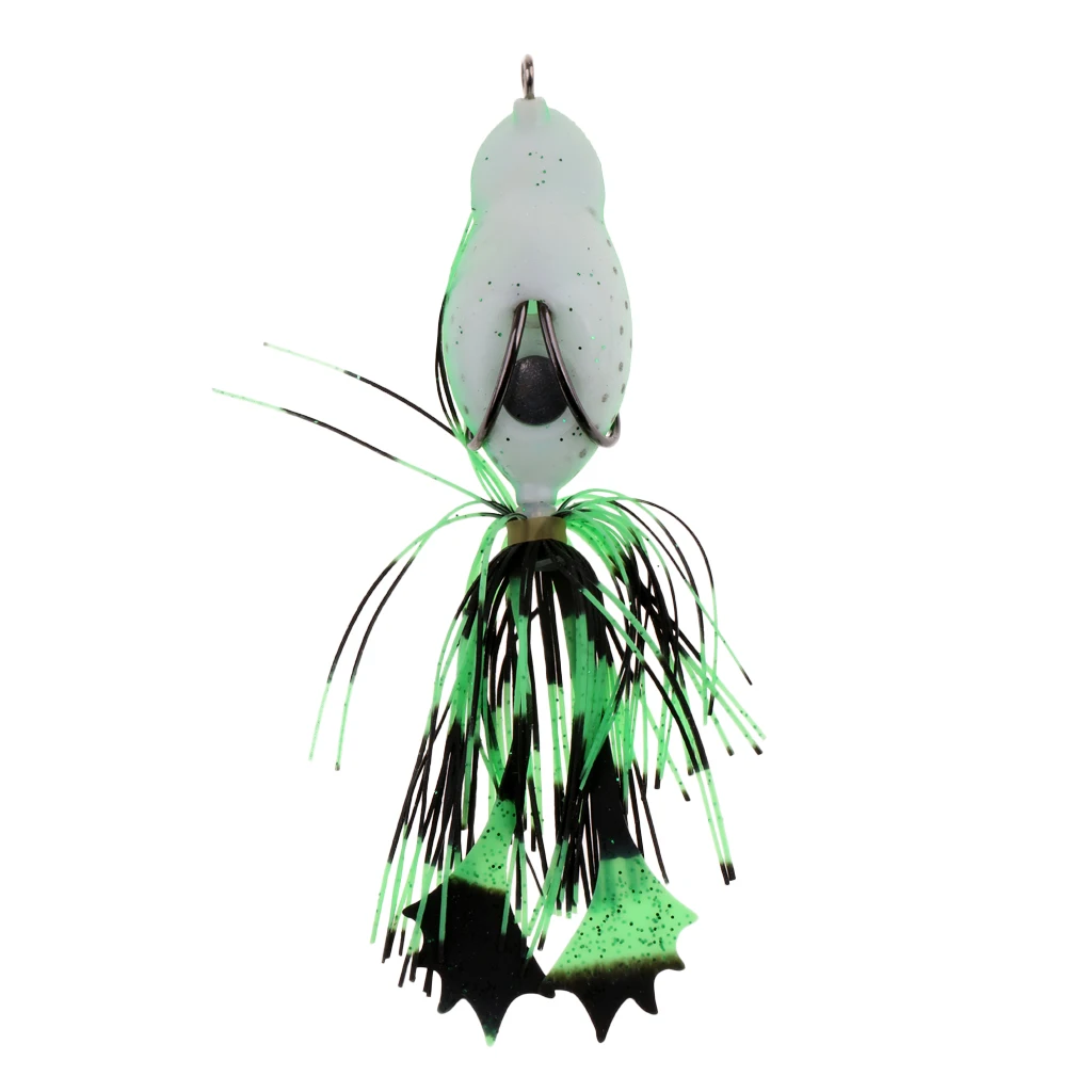 3D Frog Soft Fishing Lure Bait Floating Crankbaits Bass Pike Perch Catfish Snakehead Topwater Hollow Body Artificial Lures