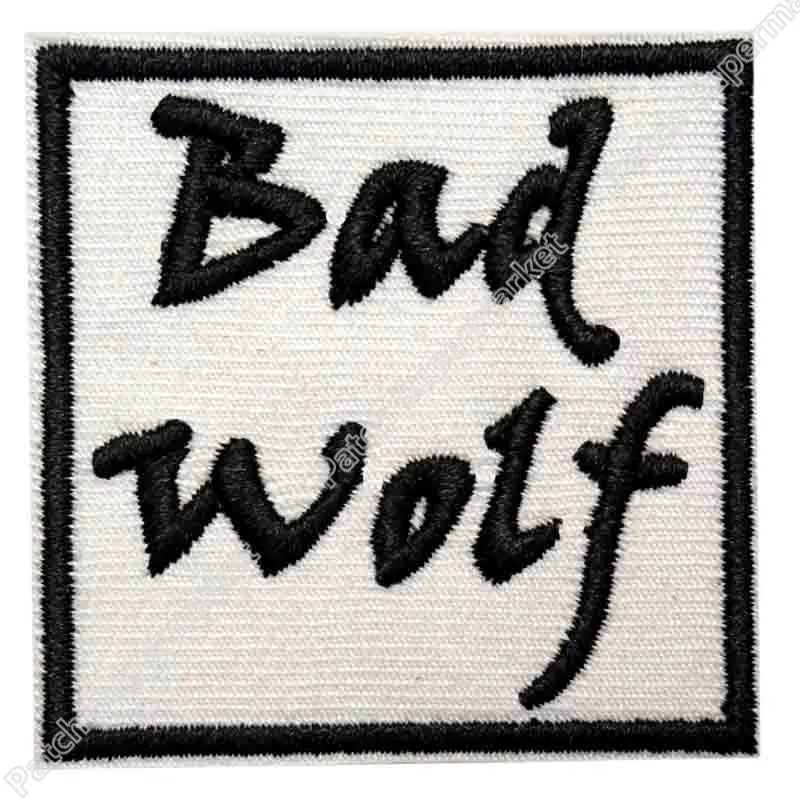 

Doctor Who DR Bad Wolf TV Moive Series Embroidered Emblem punk applique Sew On iron on patch