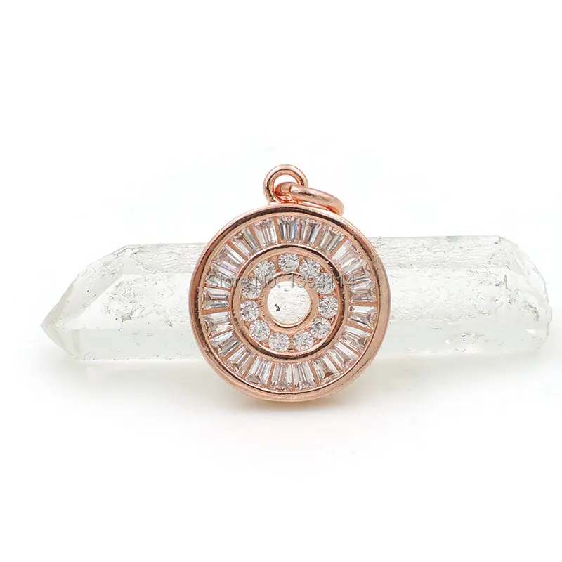 16*14*2 мм Micro Pave Clear CZ гнездовая оправа Круглый Шарм подходит для изготовления DIY браслеты или ожерелья ювелирные изделия
