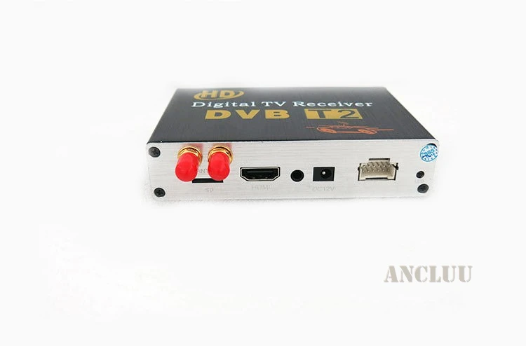 Double 2 Antenna Car DVB T2 Mobile Digital TV Box External USB DVB-T2 Car TV Receiver Russian&Europe&Southeast Asia 3