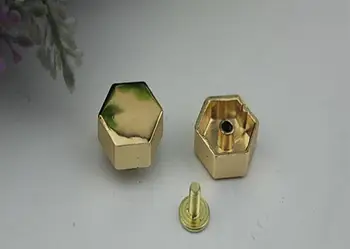 

Free shipping (20 PCS/lot) diy bag accessories metal rivets bag at the bottom of the polygon