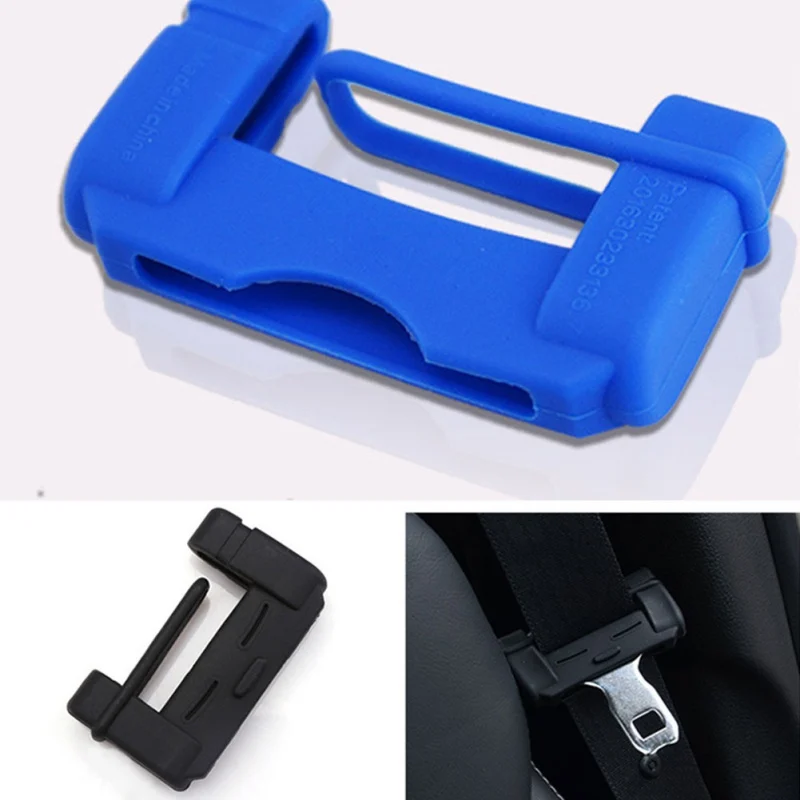 

Car Safety Belt Buckle Covers Padding Anti Scratch Silicone Pad Buckle Protector Seat Belts Buckle Car Accessories