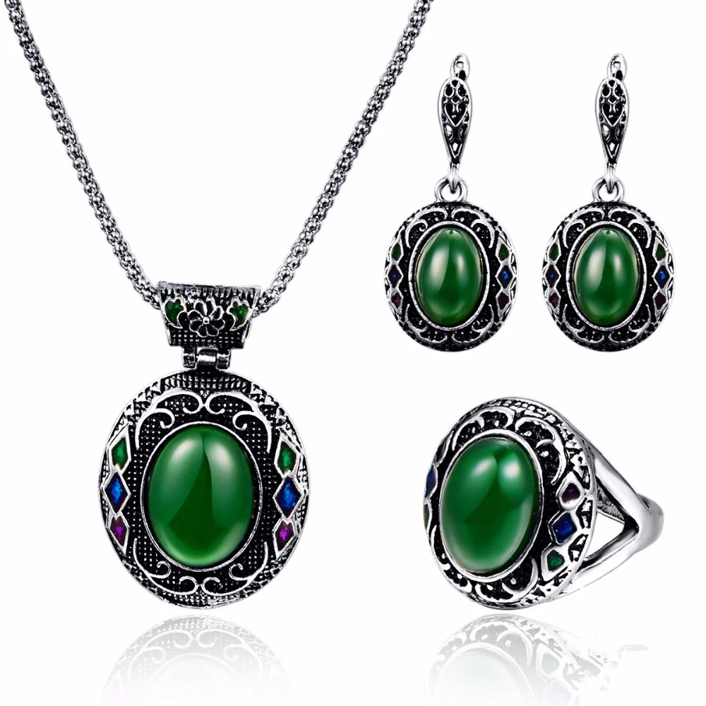 Vintage Enamel Jewelry Sets For Women Bohemian Jewelry ...