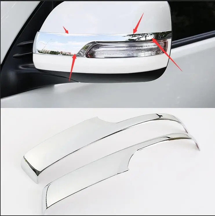 

FOR Toyota Prado J150 150 2010-2015 high quality Chrome Side Mirror Cover Rearview Rear Trim car-styling