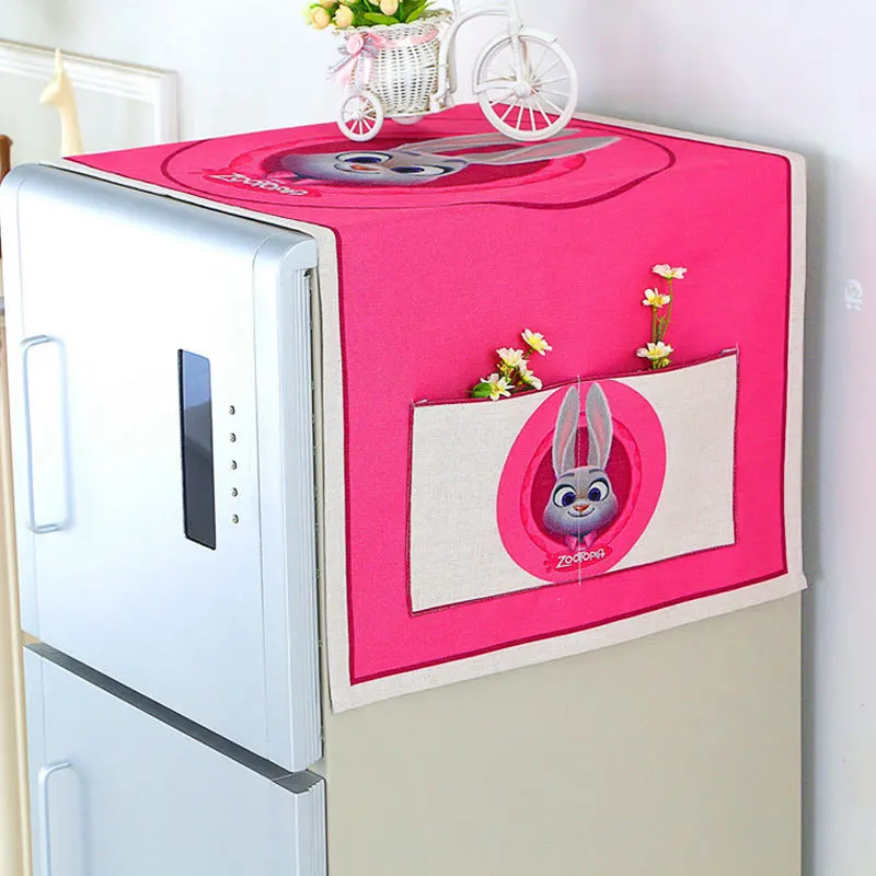 Мультяшная стиральная машина Холодильник пыленепроницаемый Чехол Многофункциональный холодильник сумка органайзер сумка для хранения двойного назначения