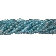 Lii Ji натуральный Апатит круглой формы 5,5-6 мм DIY ювелирных изделий браслет или ожерелье около 39 см